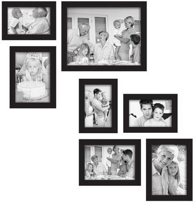 

Desi Frame MDF Photo Frame(Black, 7 Photos)