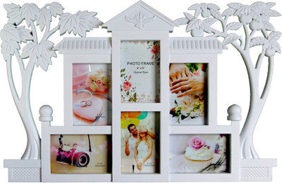 

Empreus MDF Photo Frame(White, 6 Photos)