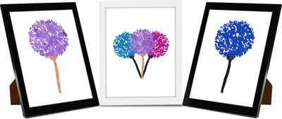 

Tied Ribbons Wood Photo Frame(Multicolor, 3 Photos)