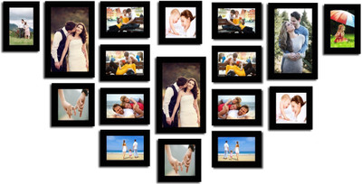 

Swadesi Stuff MDF Photo Frame(Black, 17 Photos)