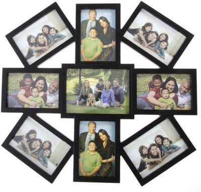 

HERITAGECRAFTS Generic Photo Frame(Black, 9 Photos)