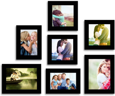 

MakeHomeHappy MDF Photo Frame(Black, 7 Photos)