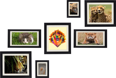 

Swadesi Stuff MDF Photo Frame(Black, 7 Photos)