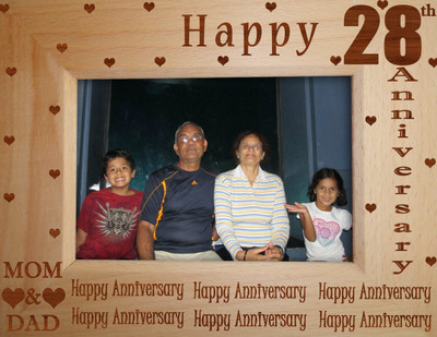Tied Ribbons Wood Photo Frame(Brown, 1 Photos)