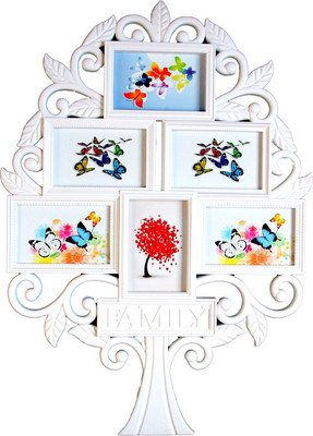 

Empreus MDF Photo Frame(White, 6 Photos)