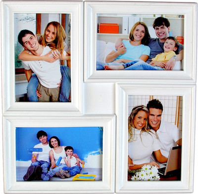 

Empreus MDF Photo Frame(White, 4 Photos)