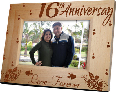 

Tied Ribbons Wood Photo Frame(Brown, 1 Photos)