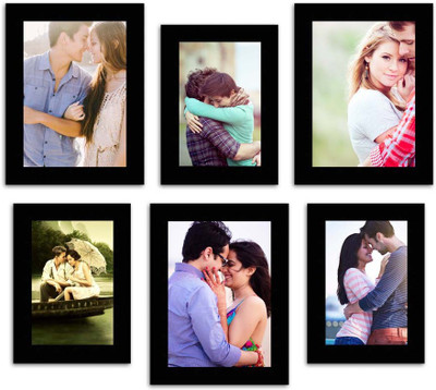 

MakeHomeHappy MDF Photo Frame(Black, 6 Photos)