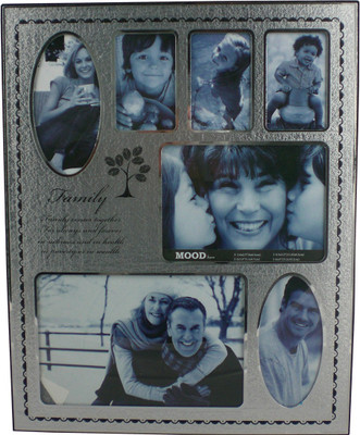 

Trinity Metal Photo Frame(Silver, 7 Photos)