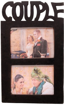

Onlineshoppee Wood Photo Frame(Brown, 2 Photos)