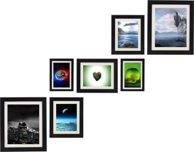 

Swadesi Stuff MDF Photo Frame(Black, 7 Photos)