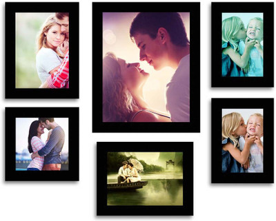 

MakeHomeHappy MDF Photo Frame(Black, 6 Photos)