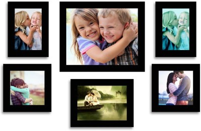 

MakeHomeHappy MDF Photo Frame(Black, 6 Photos)