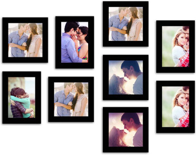 

MakeHomeHappy MDF Photo Frame(Black, 9 Photos)
