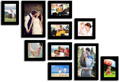 

Desi Frame MDF Photo Frame(Black, 10 Photos)