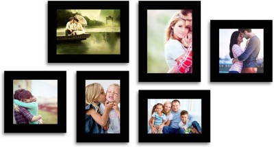 

MakeHomeHappy MDF Photo Frame(Black, 6 Photos)