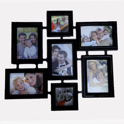 

Online World Acrylic Photo Frame(Black, 7 Photos)