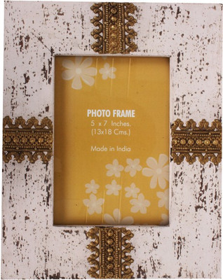 

Purpledip Wood Photo Frame(White, 1 Photos)