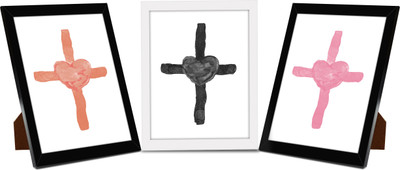 

Tied Ribbons Wood Photo Frame(Multicolor, 3 Photos)