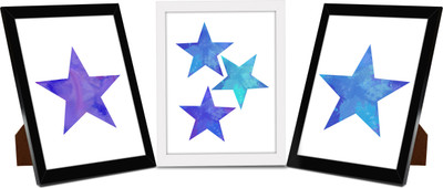 

Tied Ribbons Wood Photo Frame(Multicolor, 3 Photos)