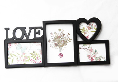 

Empreus MDF Photo Frame(Black, 4 Photos)