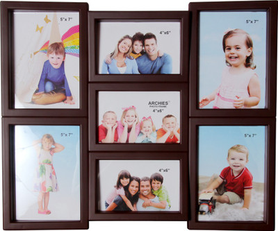 

Shree Shyam Crafts Generic Photo Frame(Maroon, 7 Photos)