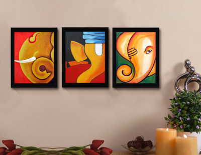 

Tied Ribbons Wood Photo Frame(Multicolor, 3 Photos)