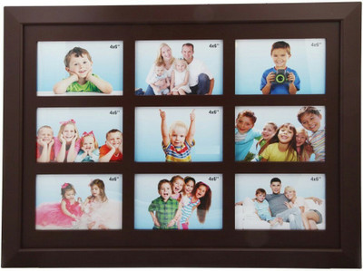 

DivineCrafts Generic Photo Frame(Brown, 9 Photos)