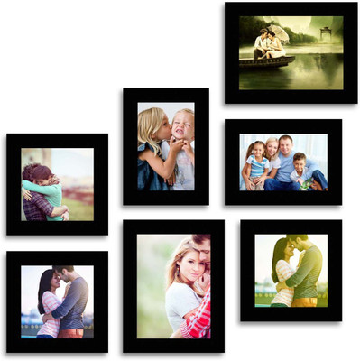 

MakeHomeHappy MDF Photo Frame(Black, 7 Photos)