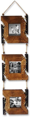 

TimberKart Wood Photo Frame(Brown, 3 Photos)