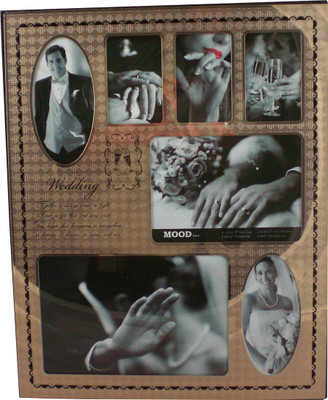 

Trinity Metal Photo Frame(Gold, 7 Photos)