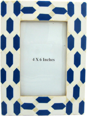 MH MDF Photo Frame(Blue, 1 Photos)