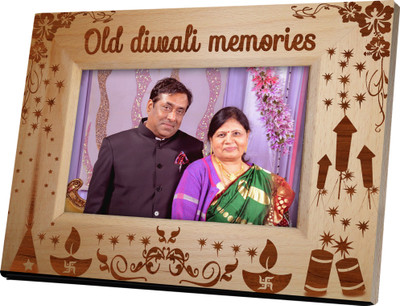 

Tied Ribbons Wood Photo Frame(Brown, 1 Photos)