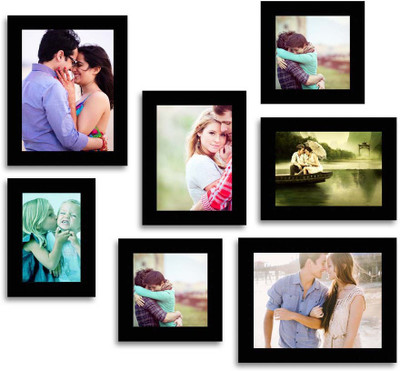 

MakeHomeHappy MDF Photo Frame(Black, 7 Photos)