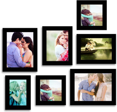 

MakeHomeHappy MDF Photo Frame(Black, 7 Photos)