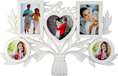 

Empreus MDF Photo Frame(White, 5 Photos)
