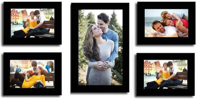 

Desi Frame MDF Photo Frame(Black, 5 Photos)