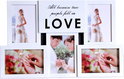 

Empreus MDF Photo Frame(White, 5 Photos)