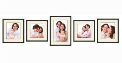 

Desi Frame MDF Photo Frame(Black, 5 Photos)