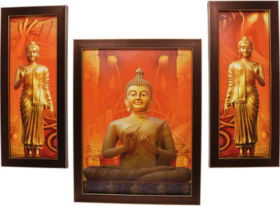 

BM Traders Wood Photo Frame(Brown, 3 Photos)