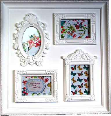 

Empreus MDF Photo Frame(White, 4 Photos)