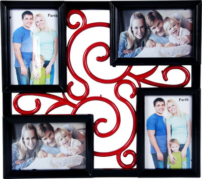 

Shree Shyam Crafts Generic Photo Frame(Black, 4 Photos)