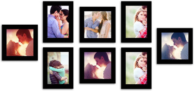

MakeHomeHappy MDF Photo Frame(Black, 8 Photos)