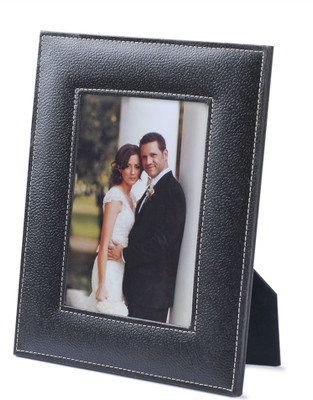 

Eco-Leatherette MDF Photo Frame(Black, 1 Photos)