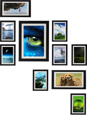

Swadesi Stuff MDF Photo Frame(Black, 10 Photos)