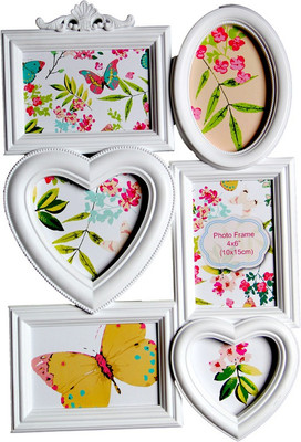 

Empreus MDF Photo Frame(White, 6 Photos)