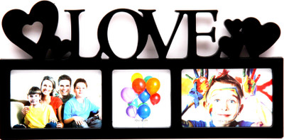 

Blacksmith Generic Photo Frame(Black, 3 Photos)