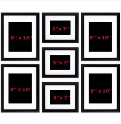 

Creative Arts n Frames Generic, Acrylic Photo Frame(Black, White, 7 Photos)