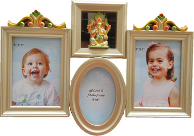 

JaipurCrafts Photo Frame(Gold, 3 Photos)