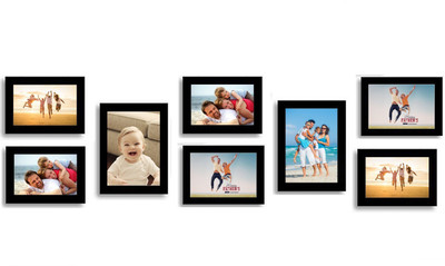 

Swadesi Stuff MDF Photo Frame(Black, 8 Photos)